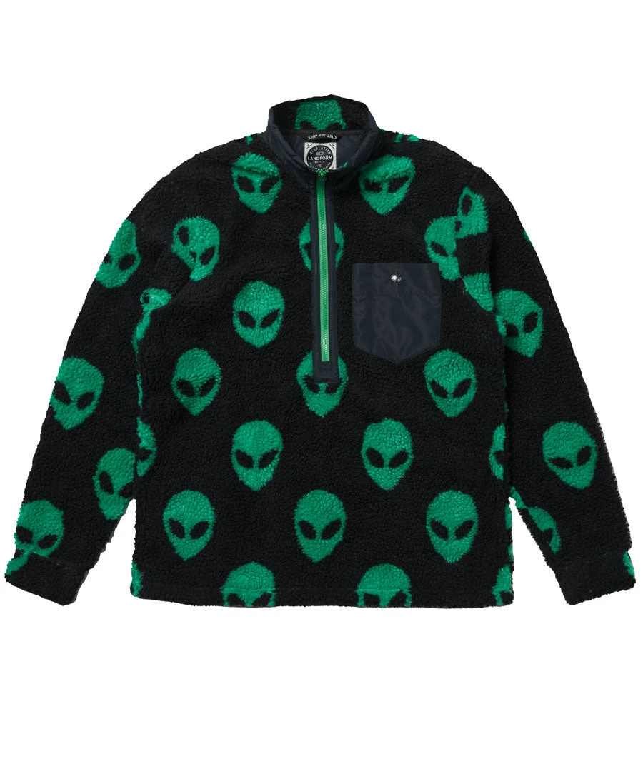 Airblaster Men's Sherpa Half Zip Jacket Big Alien 2023 3 Airblaster Men's Sherpa Half Zip Jacket Big Alien 2023