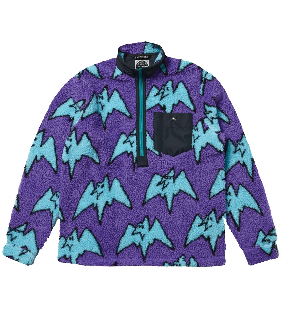 Airblaster Men's Sherpa Half Zip Jacket Terry Purps 2023 3 Airblaster Men's Sherpa Half Zip Jacket Terry Purps 2023