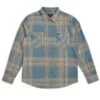 Brixton Bowery Long Sleeve Flannel - Atlantic 1 Brixton Bowery Long Sleeve Flannel - Atlantic -Menswear Vibe Shop Brixton Bowery Long Sleeve Flannel Atlantic