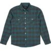 Brixton Bowery Long Sleeve Flannel - Ocean -Menswear Vibe Shop Brixton Bowery Long Sleeve Flannel Ocean
