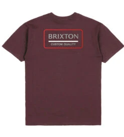 Menswear Vibe Shop -Menswear Vibe Shop Brixton Palmer Proper T Shirt Mahogany 1