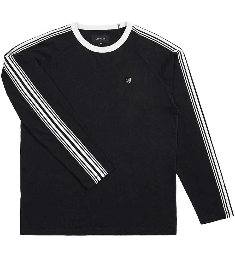 Brixton Este Long Sleeve T-Shirt - Black/White 3 Brixton Este Long Sleeve T-Shirt - Black/White