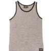 Source Men's Terry Tank Heathered Charcoal -Menswear Vibe Shop Chad Light Heather Grey