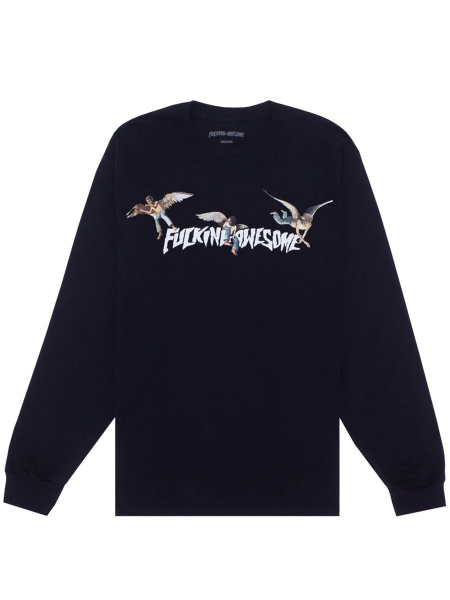 Fucking Awesome Angel Stamp Long-sleeve T-Shirt - Black 3 Fucking Awesome Angel Stamp Long-sleeve T-Shirt - Black