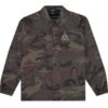 HUF Essentials Triple Triangle Coaches Jacket - Woodland 2 HUF Essentials Triple Triangle Coaches Jacket - Woodland -Menswear Vibe Shop HUF Essentials Triple Triangle Coaches Jacket Woodland