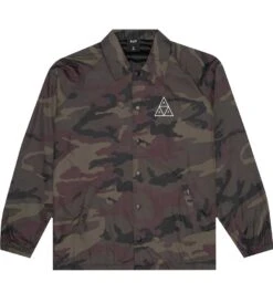 HUF Essentials Triple Triangle Coaches Jacket - Woodland