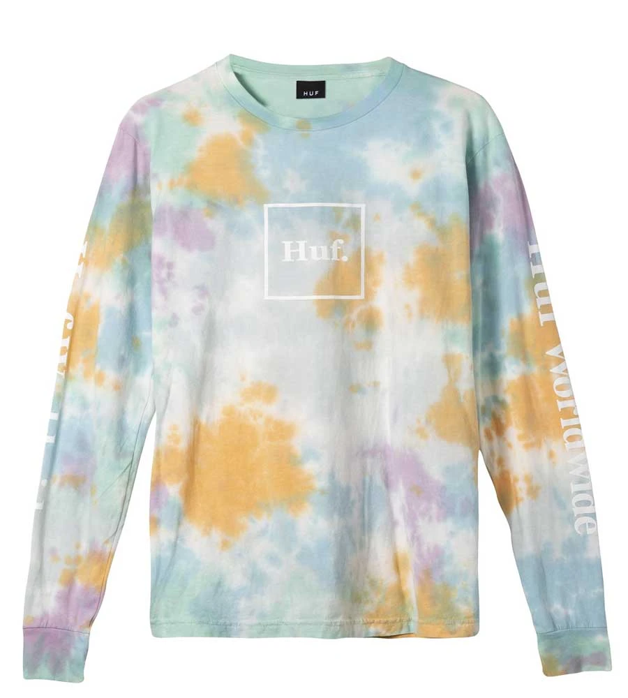 HUF Prism Wash Domestic Long Sleeve T-Shirt - White 3 HUF Prism Wash Domestic Long Sleeve T-Shirt - White