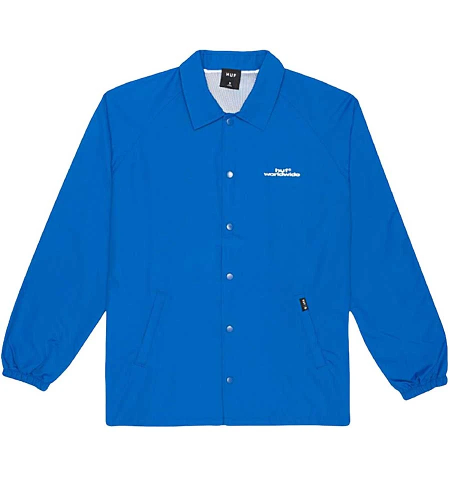 HUF Untitled Coaches Jacket - Dynamic Cobalt 2 HUF Untitled Coaches Jacket - Dynamic Cobalt