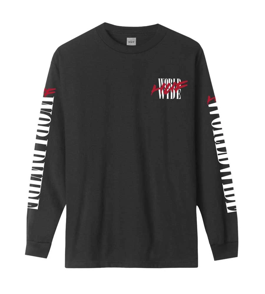 HUF Action Hero Long Sleeve T-Shirt - Black 3 HUF Action Hero Long Sleeve T-Shirt - Black