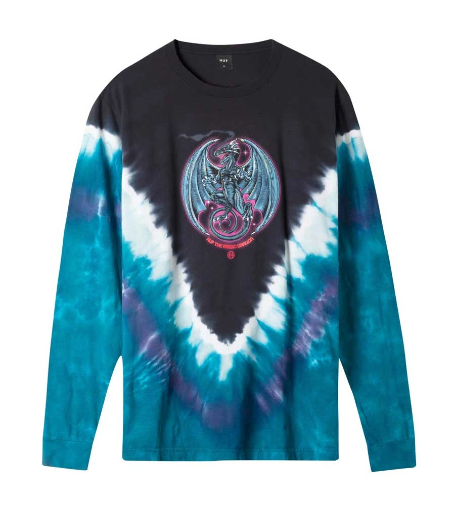 HUF The Magic Dragon Long Sleeve T-Shirt - Beryl Green 3 HUF The Magic Dragon Long Sleeve T-Shirt - Beryl Green