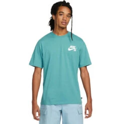 Nike SB Logo Skate T-Shirt - Minearal Teal 7 Nike SB Logo Skate T-Shirt - Minearal Teal -Menswear Vibe Shop Nike SB Logo Skate T Shirt Minearal Teal 2