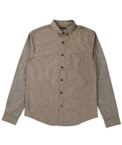 Source Alderson Long Sleeve Oxford Coal Black