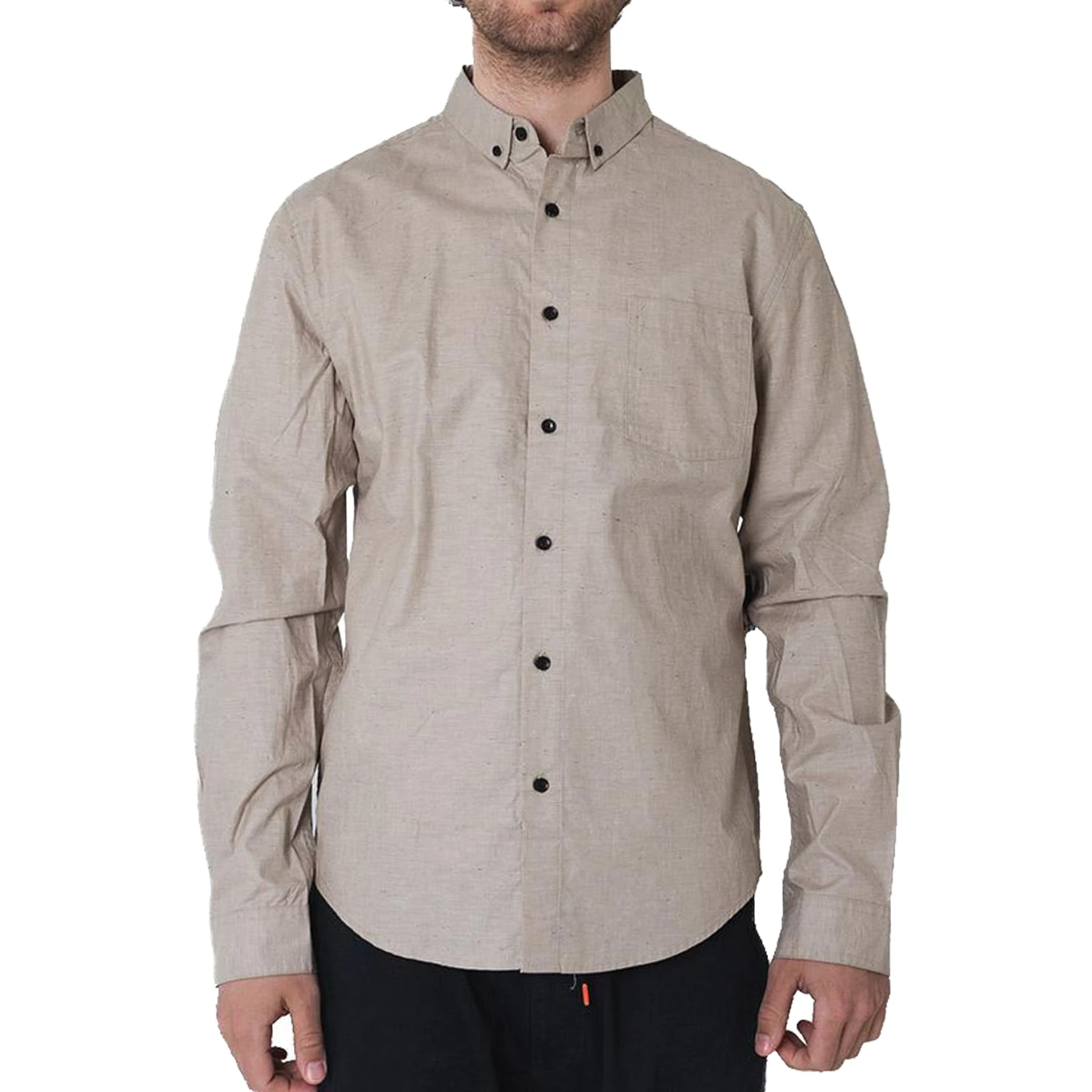 Source Grant L/S Woven Oatmeal Fleck 3 Source Grant L/S Woven Oatmeal Fleck