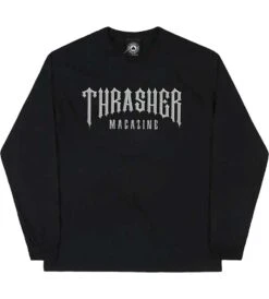 Thrasher Low Low Logo Long Sleeve T-Shirt - Black