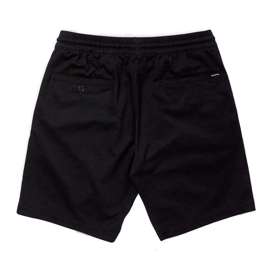 Volcom Frickin Elastic Waist Short - Black 4 Volcom Frickin Elastic Waist Short - Black - Image 2