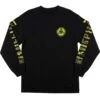Welcome Sponsed Long Sleeve T-Shirt - Black/Lime 2 Welcome Sponsed Long Sleeve T-Shirt - Black/Lime -Menswear Vibe Shop Welcome Sponsed LS T BlackLime