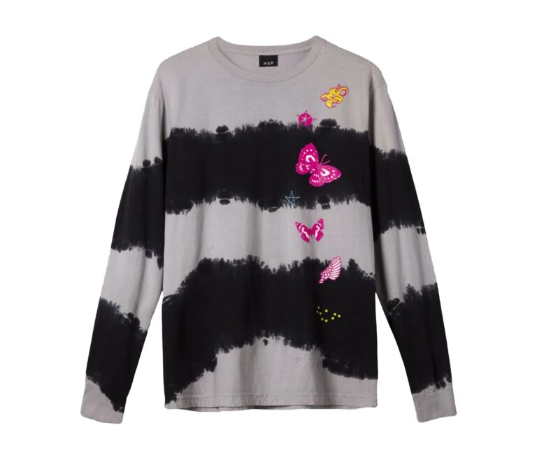 Menswear Vibe Shop 23 Menswear Vibe Shop -Menswear Vibe Shop HUF Kei Girls Wash Long Sleeve T shirt Black 768x678 1